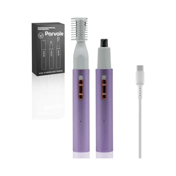 Parvale® 2 In 1 Neustrimmer - Neustrimmer - Wenkbrauw Trimmer - Neustrimmer Vrouwen - Neustrimmer Mannen - Neushaartrimmers - Neushaartrimmer Heren - thumbnail