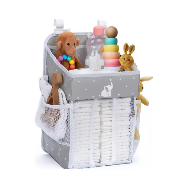 Multifunctionele Luieropslag Met Compartimenten Voor Luiers, Babyaccessoires En Speelgoed | Ruimtebesparende Organizer Voor Luiers En Babyaccessoires thumbnail