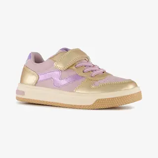 Blue Box Meisjes Sneakers Goud Paars - Maat 25 - Uitneembare Zool