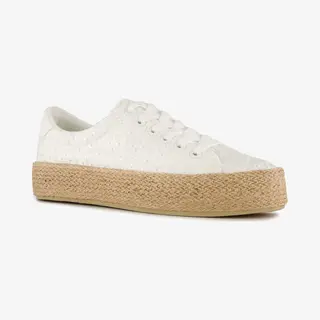 Blue Box Dames Sneakers Met Jute Zool Wit - Maat 38