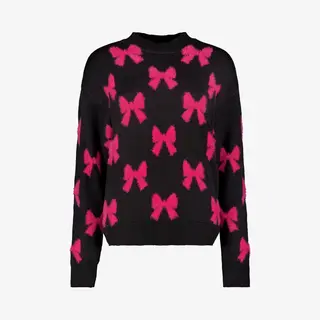 TwoDay Dames Trui Met Roze Strikken - Maat L