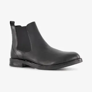 Van Beers Leren Chelsea Boots Zwart - Maat 42