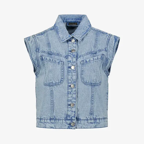 TwoDay Dames Denim Gilet - Blauw - Maat S thumbnail
