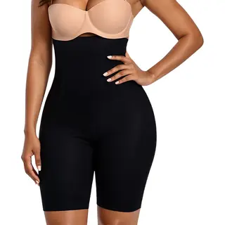 Shapetape Corrigerende High Waist Short - Corrigerend Broekje - Zwart - Corrigerende Boxershort Dames - Ultrazacht - Corrigerend Ondergoed - Dames Boxer -
