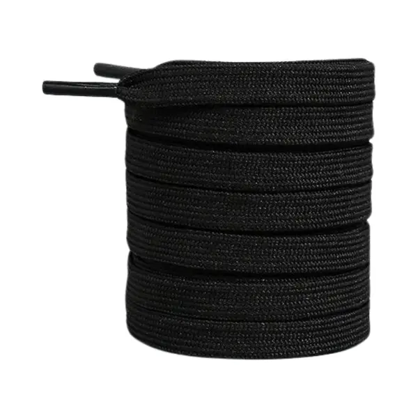 Vatesi Veters Plat - Schoenveters - Laces - 120 Cm - Zwart thumbnail