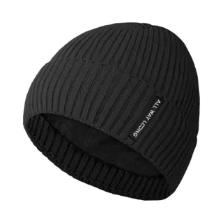 All Way Long Beanie Voor Dames En Heren - Muts - Wintermuts Met Warme & Zachte Binnenvoering - One Size - Zwart