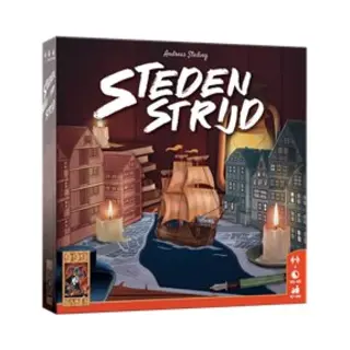 Stedenstrijd - Strategisch Tweespelerspel - 999 Games