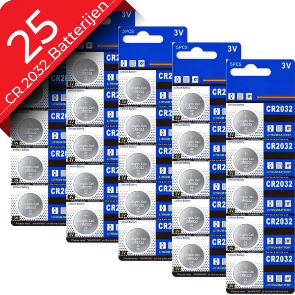 Maxenza - Knoopcel Batterijen - CR2032 - 25 Stuks thumbnail