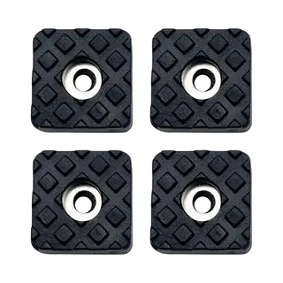 Purepeak Meubelverhogers Set 4 Stuks - Tafelpoot Verhoger - 22 X 22 Mm - Trillingsdempers - Zwart