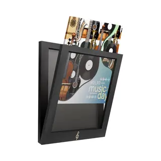 Lost In Music Vinyl Wissellijst - Lp Lijst Voor Aan De Muur - Lp Houder - Zwart - Inclusief Bevestigingsmateriaal