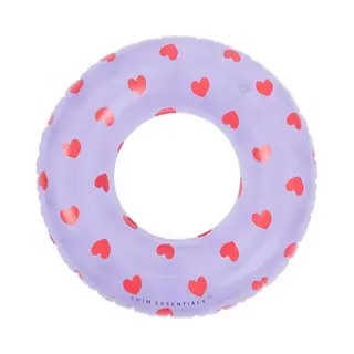Swim Essentials Zwemband - Zwemring - Lila Hartjes - 90 Cm