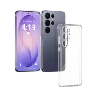 My Case Hoesje Geschikt Voor Samsung S26 Ultra Transparant - 2x Screenprotector - Beschermglas Screen Protector - Anti Shock Hoesje Case