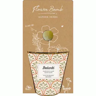 Blossombs Grow Kit – 1 Zaadbommetje – Bedankt – Tuin- En Keukenkruiden Mix – Cadeau Bloembommetje