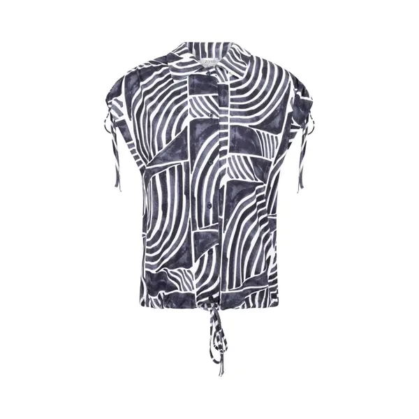 Zoso Blouse Leila 262 Navy Dames Maat - L thumbnail
