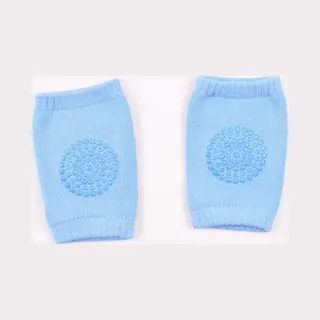 Scoby - Kniebeschermers Voor Baby's - Veilig Kruipen - Kruip Bescherming - Kniesokken Anti Slip - Baby Socks - Blauw - 2 Paar
