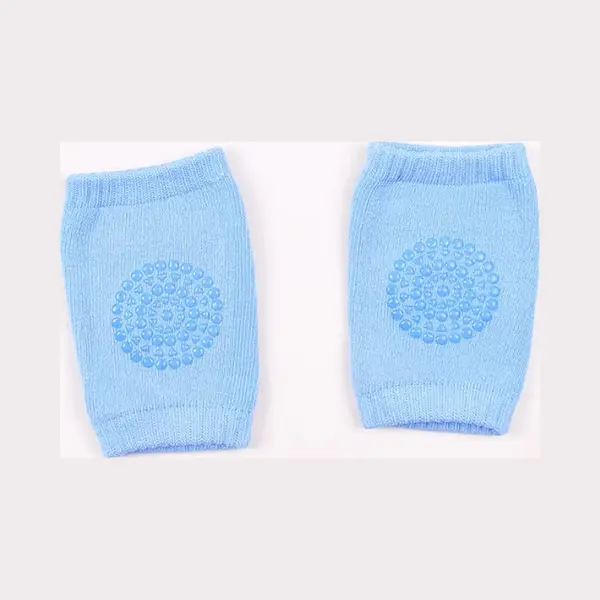 Scoby - Kniebeschermers Voor Baby's - Veilig Kruipen - Kruip Bescherming - Kniesokken Anti Slip - Baby Socks - Blauw - 2 Paar thumbnail