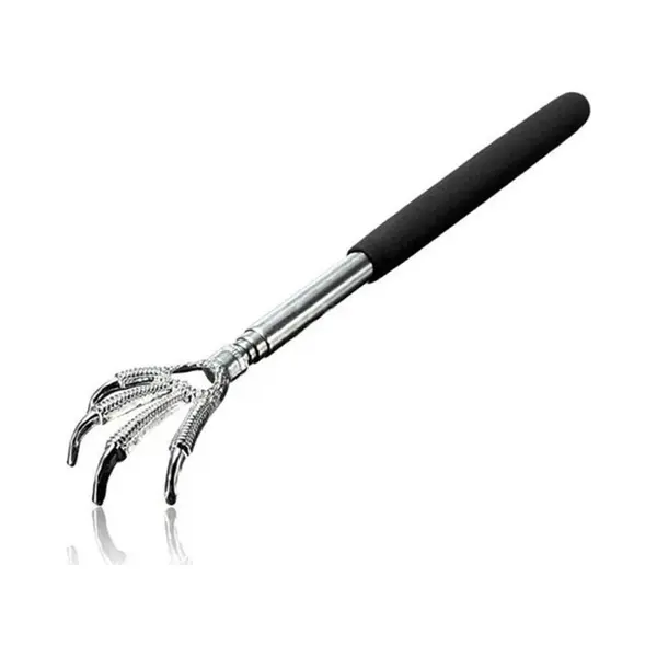 Scoby - Ruggenkrabber - Uitschuifbare Massagekrabber - Kraaienpoot - Telescopische Krabber - Verstelbaar Voor Jeuk - Back Scratcher - Zwart thumbnail