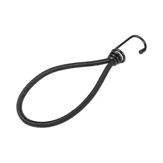 Scoby - Spanelastiek - Bagagespanner - Elastiek Met Haak - Bungee Cord - 20CM - 6 Stuks - Zwart