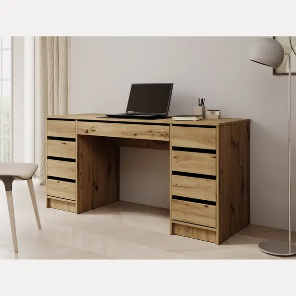 Meubella Bureau Avio 2 - Eiken - 154 Cm thumbnail