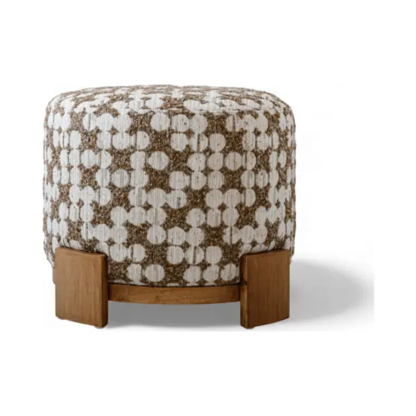 Indore Home - Fien - Pouf - Ottoman - Braun - Beige thumbnail