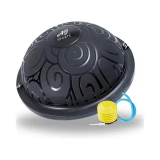 Aj-Sports Balance Board Pro Zwart - Balanstrainer - Balansbord - Wiebelkussen - Balansbal - Balanskussen - Fitnessbal - Ø 60 Cm - Inclusief