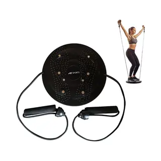 Aj-Sports Twister Disc - Waist Trainer - Balans Bord - Waist Shaper - Balance Board - Twister - Draaischijf - Buikspiertrainer - Zwart