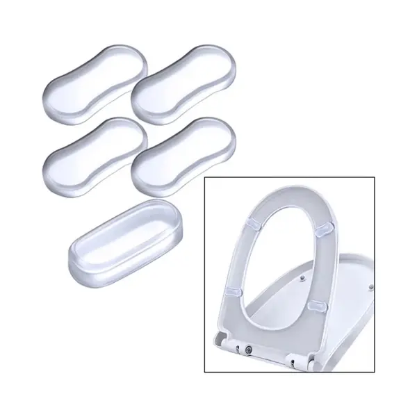 Actie4you® - Wc Buffers – Comfortabele En Geruisloze Sluiting Van De Toiletbril - Wc Buffers Set - Siliconen - Zelfklevend - Buffer Voor Wc - thumbnail