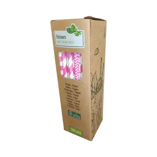 PolkaHome 100 Stuks Biologische, Milieuvriendelijke Papieren Rietjes Voor Een Duurzaam Feest, Ideaal Voor Bruiloften, Picknicks En Meer!