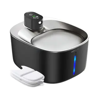 CatElite® - Premium Drinkfontein Kat | Stream - Draadloos - Waterdispenser Met Sensor En Accu - Incl. 2 Filters - 4L Waterfontein Kat - Kattenfontein