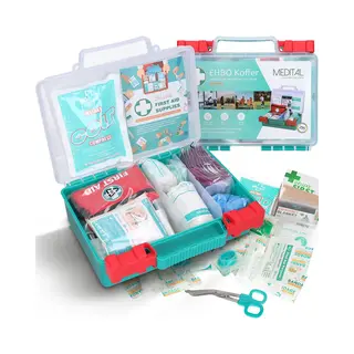 Medital Ehbo Kit 295-delige - Complete Ehbo Koffer/Doos - Verbanddoos - First Aid Kit - Pleisters & Verband - Noodpakket