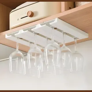 BlueTime - Wijnglazenhouder - Wijnglazenhouder Ophangrek - Dubbele Rij - Wijnrek - Wijnglazen Houder - Wijnglazen Rek - Wijnglazen Organizer - Wijnrek