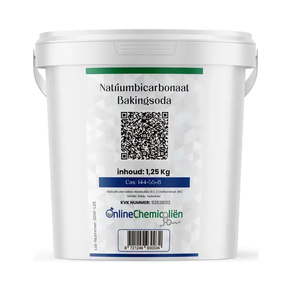 online chemicaliën Online Chemicalien – Baking Soda – 1.25 Kg – Foodgrade – Natriumbicarbonaat – Veelzijdig Gebruik thumbnail