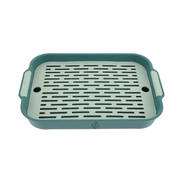 Equivera Konijnentoilet Rechthoek - Konijnentoilet - Dieren Wc - Dierentoilet - Huisdiertoilet - Konijnen Wc - Knaagdiertoilet - Urinepan - Konijn thumbnail