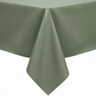 Protecttable - Tafelzeil Linnenlook Olijfgroen 140x260cm - Tafelkleed Afwasbaar - Kunststof