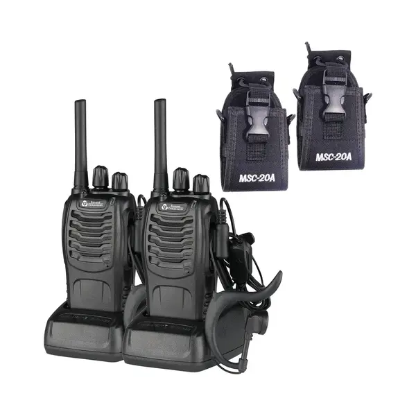 Current Components 88E - Portofoon 2 Stuks - Walkie Talkie - 5km Bereik - Pmr 446 Mhz - Met Led Zaklamp - Inclusief Holsters thumbnail