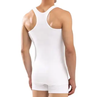 Calzera Premium Kwaliteit Halterhemden - Tanktop - Sporthemd Heren - 100% Katoen - Wit - Maat L