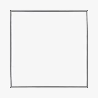 Dutch Frame Factory - Bilderrahmen 35x35 Cm - Silber Hochglanz - Bilderrhamen Aus Kunststoff Mit Antireflex Kunstglas - Fotorahmen 35x35 Cm - Angers