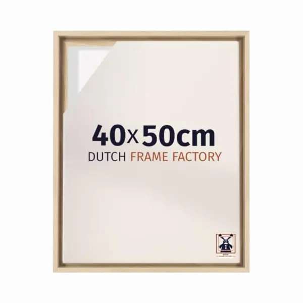 Dutch Frame Factory - Schattenfugenrahmen 40x50 - Buche - Rahmen Für Leinwand Bilder Auf Keilrahmen - Mdf - Lausanne thumbnail