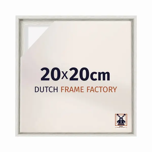 Dutch Frame Factory - Schattenfugenrahmen 20x20 - White Wash - Rahmen Für Leinwand Bilder Auf Keilrahmen - Mdf - Lausanne thumbnail