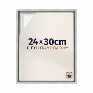 Dutch Frame Factory Baklijst 24x30 Cm - Zilver Mat - Geschikt Voor Canvasdoek - Mdf Baklijst Lausanne
