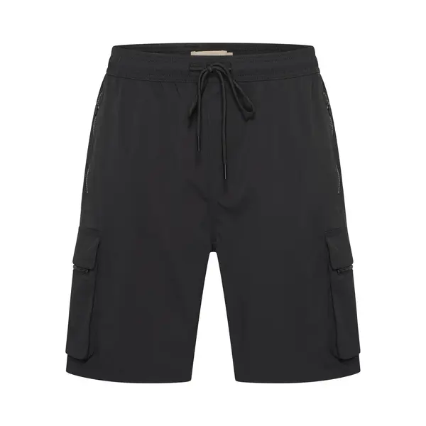 Mario Russo Cargo Short Zeno - Korte Broek Heren Met Zakken - Cargo Broeken - Shorts Heren - Wandelbroek - Werkbroek - Zwart thumbnail