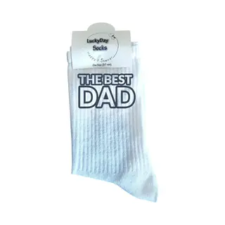 Lucky Day Socks The Best Dad - Liefste Papa - Vaderdag Cadeau - Hou Van Jou - Verjaardag - Trend Nu - Vader Cadeau - Sokken Met Tekst - Sport Sokken - Cadeau Voor