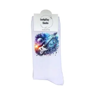 Lucky Day Socks Luckyday Socks - Unisex Sokken - Gitaar - Cadeau Sokken - Maat 37-44