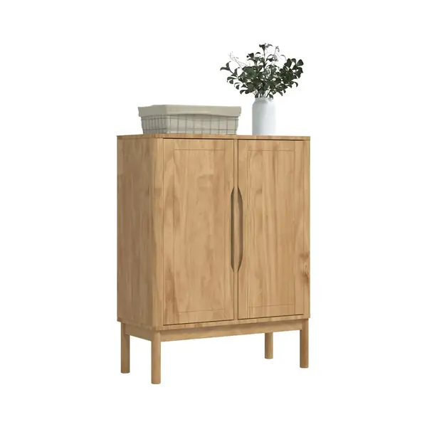 VidaXL Sideboard Floro Wachsbraun 70 X 30 X 70, 5 Cm Massivholz Kiefer thumbnail