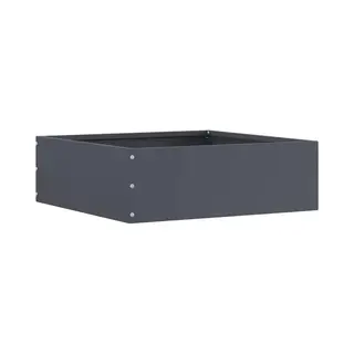 Lawn Edging Anthracite 40 X 40 X 13 Cm Steel Vidaxl