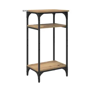 Side Table Manual Artisan Oak 40 X 30 X 75 Cm Engineered Wood Vidaxl