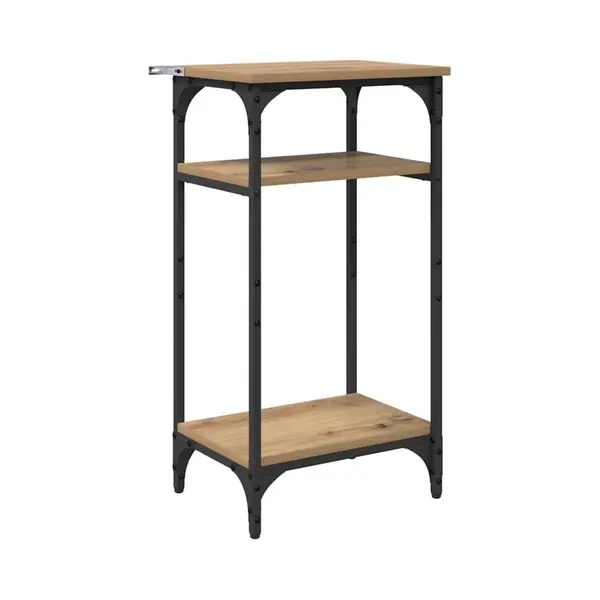 Side Table Manual Artisan Oak 40 X 30 X 75 Cm Engineered Wood Vidaxl thumbnail