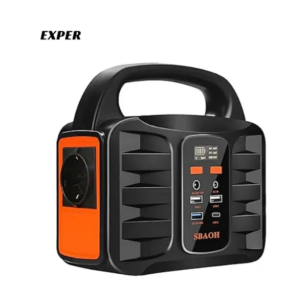Merkloos Exper - Draagbaar Powerstation - 42000 MAh - 100W - Zonnepaneel-Oplaadbaar - 1, 6 Kg thumbnail
