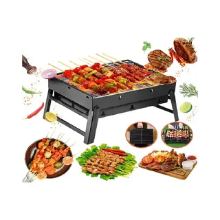Smh Line® Opvouwbare Tafel Bbq - Houtskoolbarbecue - Draagbaar - 59x22x22cm