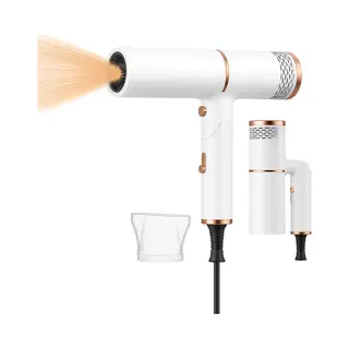 BlowSense® TravelDry - Reisföhn Opvouwbaar - Haardoger Compact - Salonkwaliteit Op Reis - Opvouwbare Föhn - 1400W - Parel Wit - 2026 Model